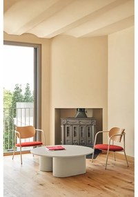 Krémszínű dohányzóasztal 110x111 cm Totem – Teulat