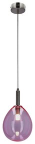 Lila LED függőlámpa üveg búrával Lukka – Candellux Lighting