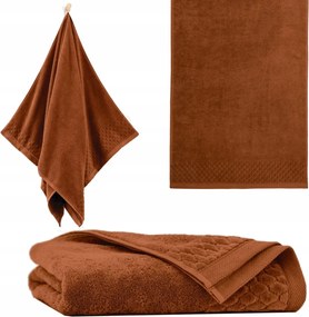 Carlo Törölköző 70X140 Pamut Antibakteriális Ab+ Barna Zwoltex