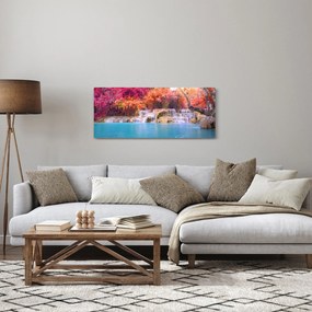 Türkiz lagúna, Laosz, Tat Kuang Si képe (120x50 cm)
