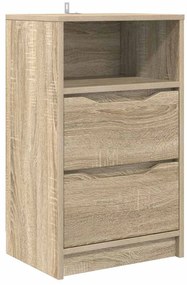 vidaXL Éjjeli asztal fiókkal Sonoma tölgy 40 x 30 x 467 cm Faanyag