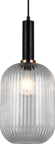 ITALUX PND-5588-1L-BK-CL ANTIOLA Egyágú Függesztett Lámpa Fém E27 IP20