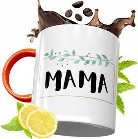 Narancssárga Bögre Anyukáknak Anyák Napjára fényképes nyomattal