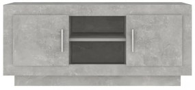 betonszürke szerelt fa TV-szekrény 102x35x45 cm