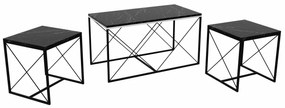 Defne Black Marble dohányzóasztal