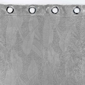 Világosszürke bársony sötétítő függöny 135x280 cm Melodie – douceur d'intérieur