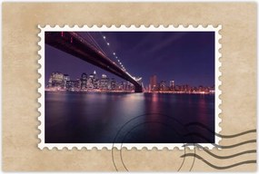 Poszterek 90x60 Híd az éjszakában Usa New York