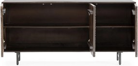 Sötétbarna mangófa komód 160x75x40 cm Kalai – MOME