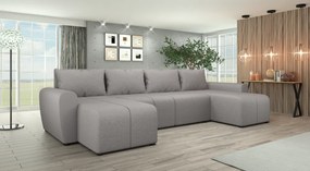 Univerzális ülőgarnitúra, szürke, DELIN U UNI