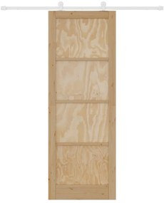 Tolóajtó Szett ORKDAL Természetes és fehér 83 x 232 cm