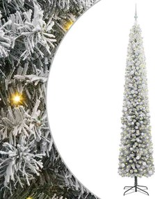 vidaXL Mű karácsonyfa 300 LED-del Zöld 300 cm PVC, acél és műanyag
