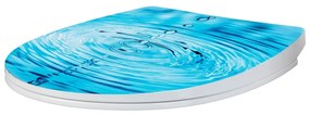 WC-ülőke automatikus záródással 38 x 45 cm Droplets – Wenko