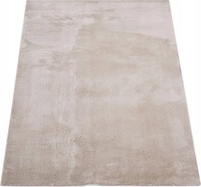 Shaggy Szőnyeg Nappaliba Bézs Hálószoba Puha Shaggy Szőnyeg Divatos 80X150