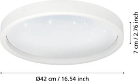 Eglo MONTEMORELOS-Z 900408 Süllyesztett mennyezeti lámpa 1x17,8W/LED 2700-6500K 2150LM IP20