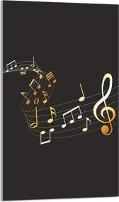 Üveg Vágódeszka 30x52 Zene a Konyhába