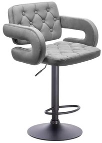 HR8403W Acél modern velúr szék