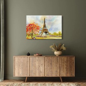 Festett kép az Eiffel-torony (90x60 cm)