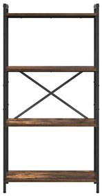 Könyvszekrény Füstölt tölgy 60 x 30 x 118 cm Faanyag