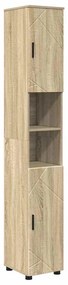 Fürdőszoba bútor szett 4 pcs sonoma tölgy 30 x 35 x 192 cm