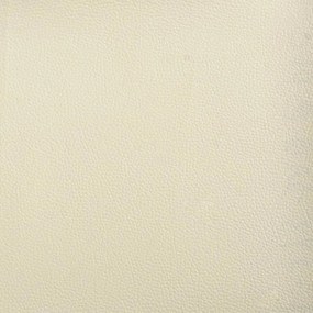 krémszínű műbőr kanapéágy 90 x 200 cm
