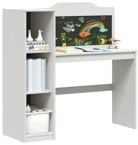 Táblafesték Íróasztal Fehér 120 x 45 x 118.5 cm Faanyag