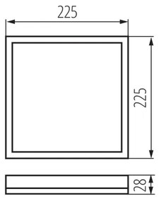 Kanlux 31506 - LED Fürdőszobai mennyezeti lámpa AZPO LED/12,3W/230V IP54 fehér