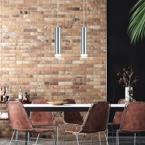 Csillár zsinóron ARMIN 2xGU10/10W/230V fényezett króm