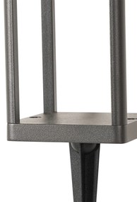 Kültéri állólámpa sötétszürke 25 cm, fényerő-szabályozóval és mozgásérzékelővel napelemes - Sonne