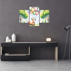 Kép – Boldog róka (90x60 cm)