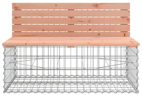 tömör duglászfenyő gabion kerti pad 103x70x65 cm