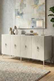 Salkım 150 - White, Travertine, Silver