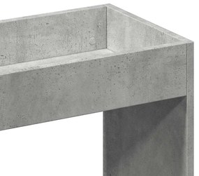 betonszürke szerelt fa magasszekrény 92 x 33 x 140 cm