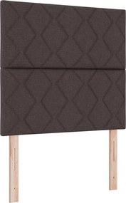 vidaXL Fejtámla Sötét Barna 100 cm szövet