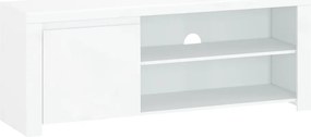 TV asztal 1D/160, fehér fényes, LINDY