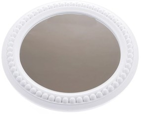 Műanyag fali tükör Montielo fehér, átmérő 50 cm