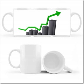 Nyomott mintás bögre Az oszlopok felfelé kúsznak