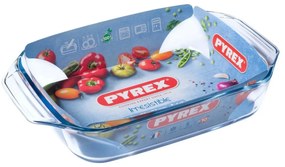 Pyrex üveg sütőedény 3 l, 35 x 23 x 6,5 cm, 35 x23 x 6,5 cm, 3 l