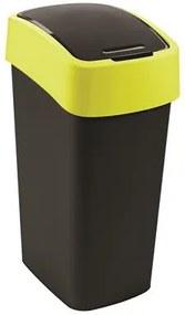 Billenős szemetes, 45 liter, CURVER Pacific flip bin, fekete/sárga (KHMU298)