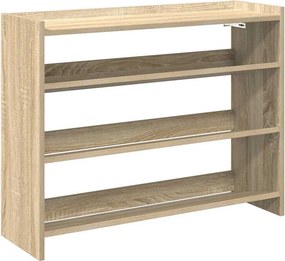 vidaXL sonoma tölgy színű szerelt fa cipőtartó 80x25x62 cm