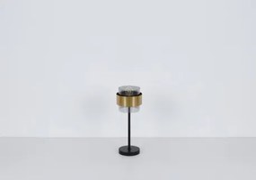Globo 15560-3H Függeszték fém fekete váz, üveg búra réz dekor gyűrűvel. ø: 450mm, M: 1200mm, exkl. 3x E27 60W 230V