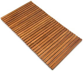 Casaria LINE fürdőszobai szőnyeg, akácfa, 80x50x1cm, barna