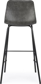 Sötétszürke kárpitozott bárszék (ülésmagasság 75 cm) Kyra – Bizzotto