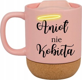 Bögre Rózsaszín Parafa Vicces Ajándék Valentin Nap Angyal Nem Nő