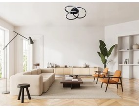 LED Dimmelhető mennyezeti lámpa LED/70W/230V 3000-6500K fekete + távirányítás