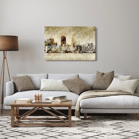 Kép - Művészileg renderelt város (90x60 cm)