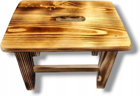 Szék fa zsámoly Ryczka etetőszék erős napbarnított lakk 33x23x26cm