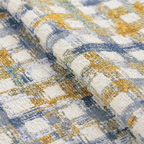 Párnahuzat 45x45 kék-sárga kockás