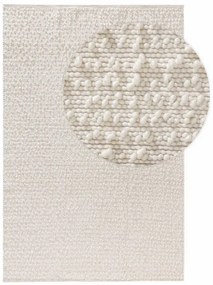 Gyapjú szőnyeg Lana krém 15x15 cm Sample