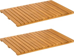 vidaXL Fürdőszoba szőnyeg Egyszínű Barna 60 x 40 cm faszínű