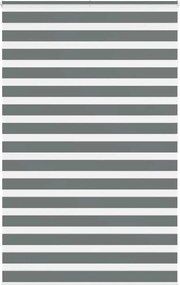 vidaXL zebrafüggönnyel sötét szürke szövetszélesség 145,9cm poliészter